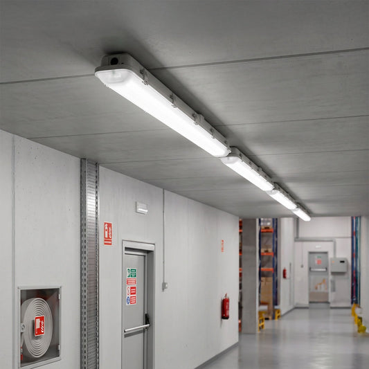 Pantalla estanca LED enlazable 40W IP65 CCT con kit de emergencia