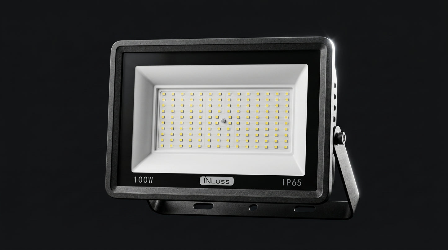 INLuss® Proyector LED 100W | IP65 Exterior | Certificado CE | 10,000 lm | 6500K | Garantía de 3 años