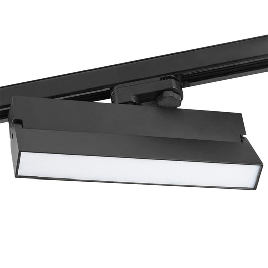 Luminaria lineal de carril trifásico LED 24W CCT regulable TRIAC