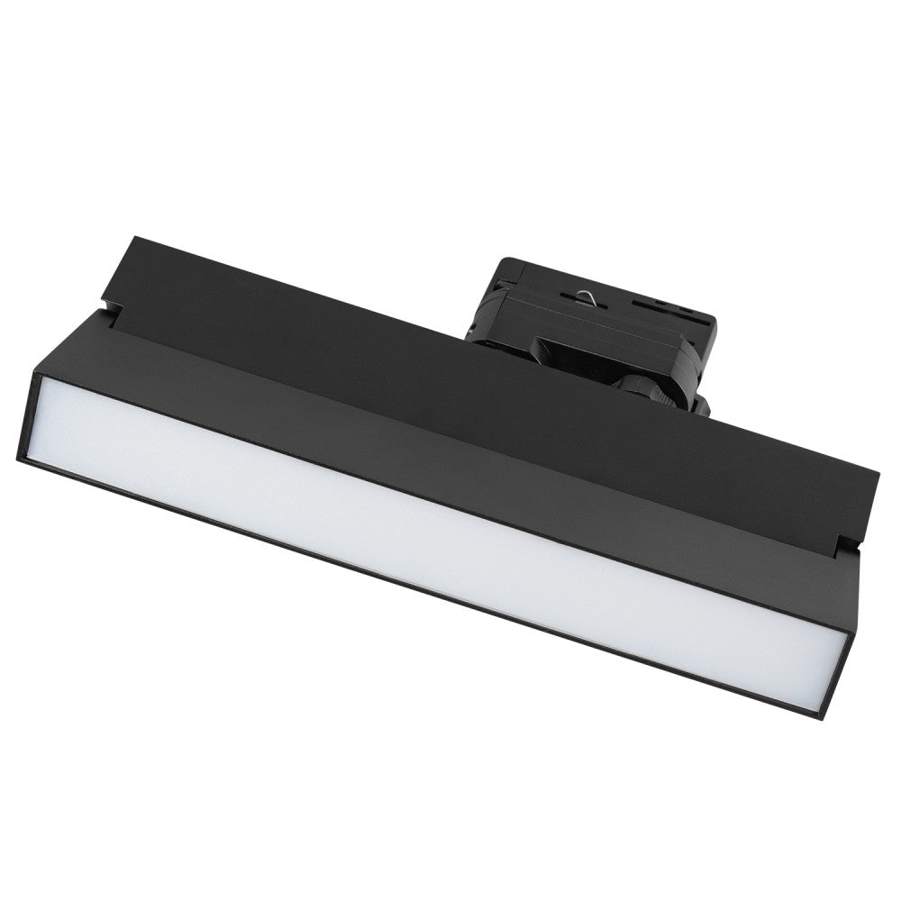 Luminaria lineal de carril trifásico LED 24W CCT regulable TRIAC