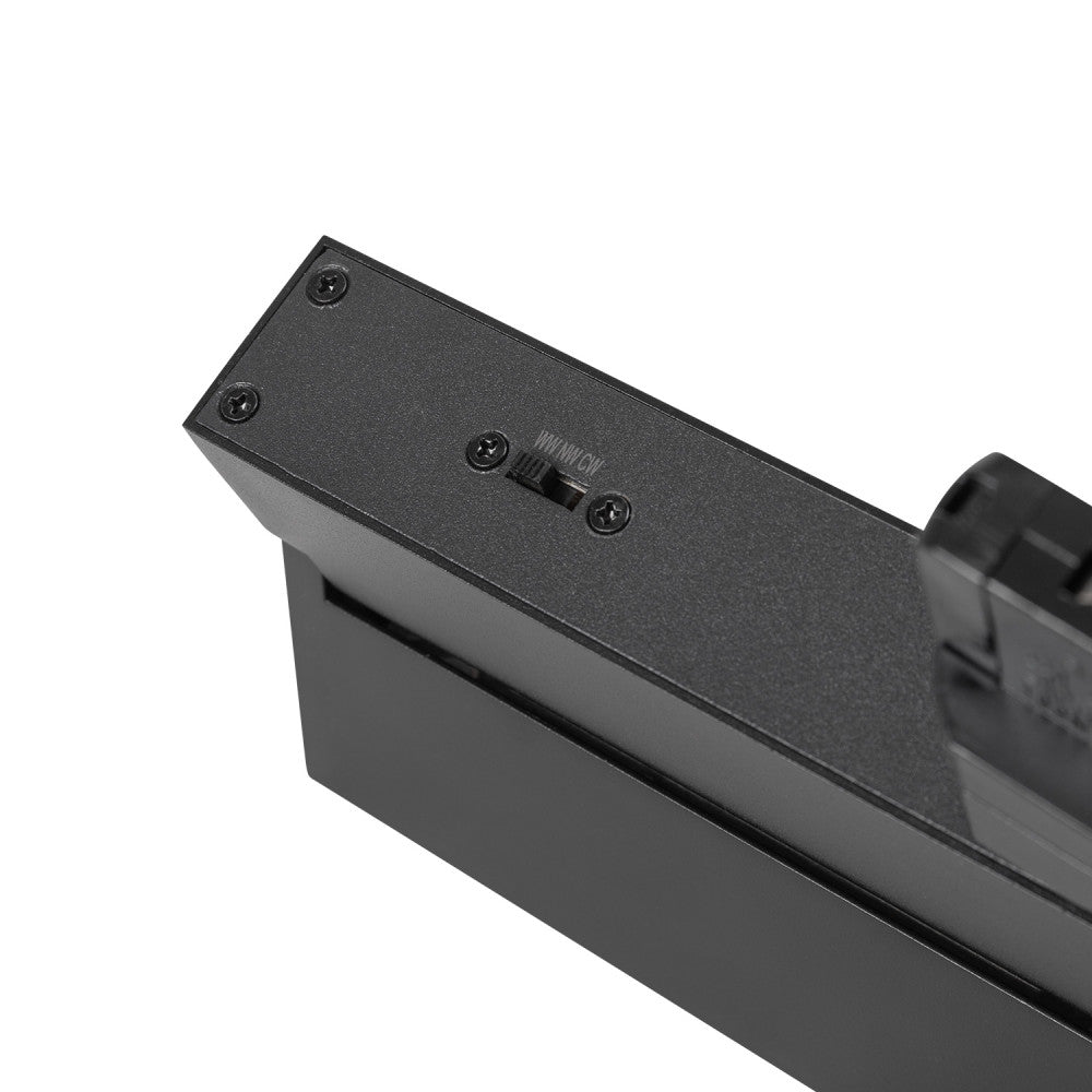 Luminaria lineal de carril trifásico LED 24W CCT regulable TRIAC