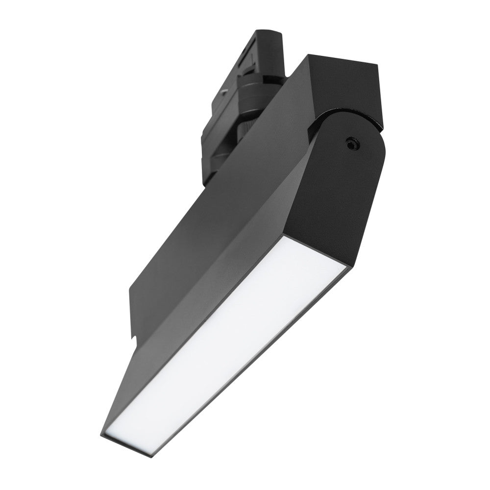 Luminaria lineal de carril trifásico LED 24W CCT regulable TRIAC