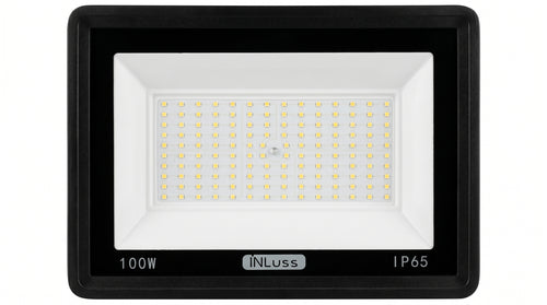 INLuss® Proyector LED 100W | IP65 Exterior | Certificado CE | 10,000 lm | 6500K | Garantía de 3 años