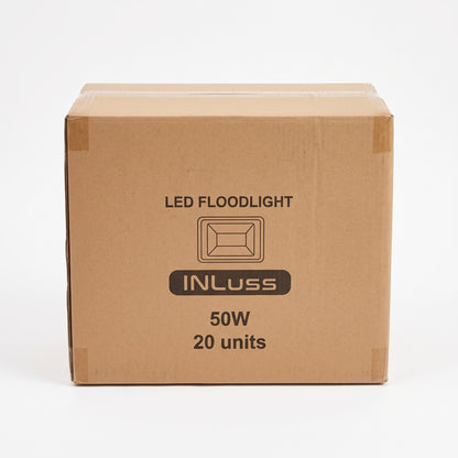 Foco LED Exterior 50W IP65 INLuss® – 5.500 lm, Luz Fría 6500K, Certificado CE