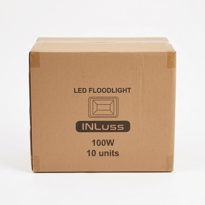 Foco LED Exterior 100W IP65 INLuss® – 10.000 lm, Luz Fría 6500K, Certificado CE