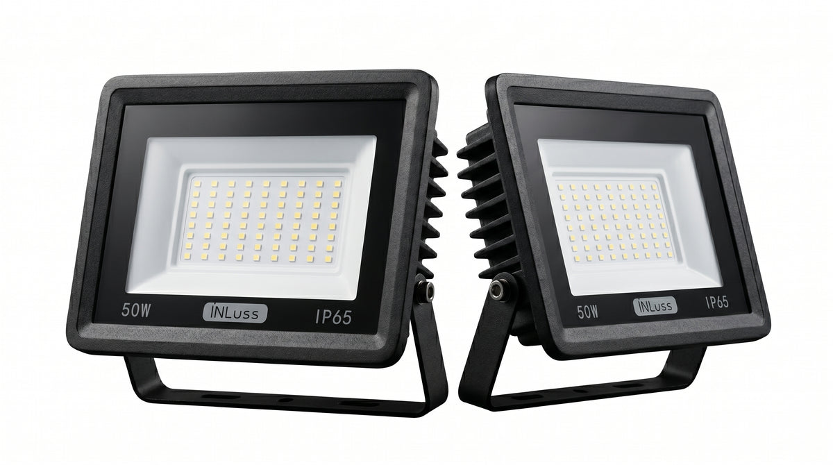 Foco LED Exterior 50W IP65 INLuss® – 5.500 lm, Luz Fría 6500K, Certificado CE