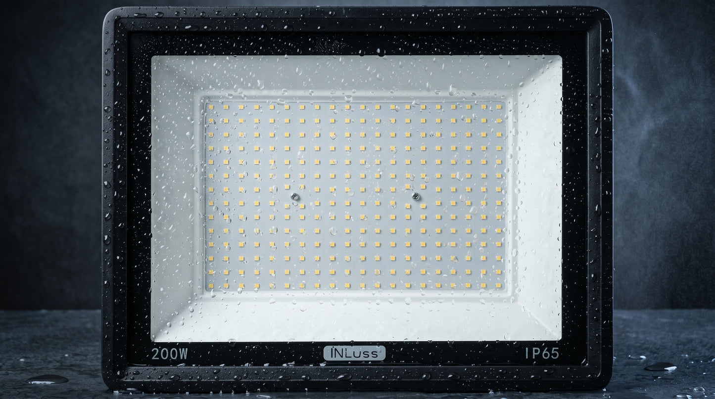 INLuss® Proyector LED 200W | IP65 Industrial | Certificado CE | 20,000 lm | 6500K | Garantía de 3 años