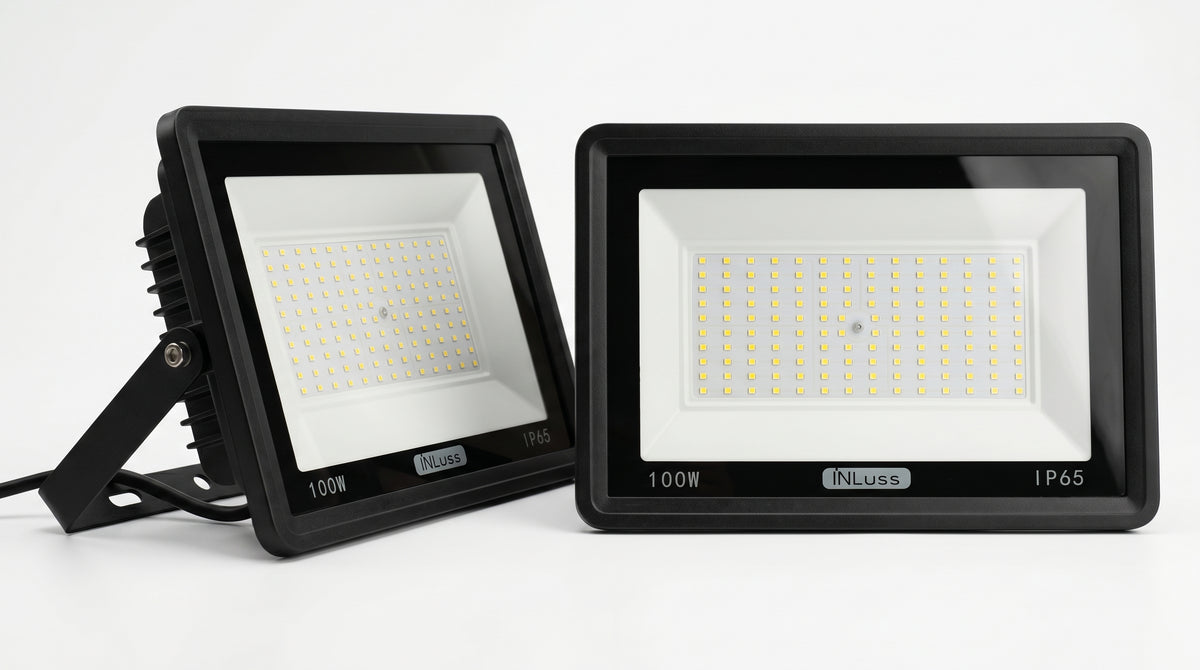 Foco LED Exterior 100W IP65 INLuss® – 10.000 lm, Luz Fría 6500K, Certificado CE