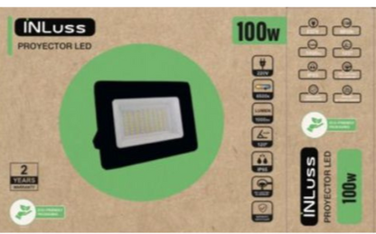INLuss LED Floodlight 100W | IP65 | 6500K | Ultra-Durable