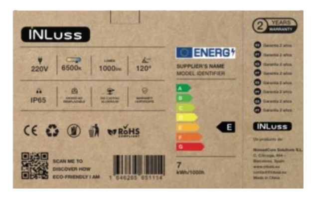 INLuss LED Floodlight 100W | IP65 | 6500K | Ultra-Durable