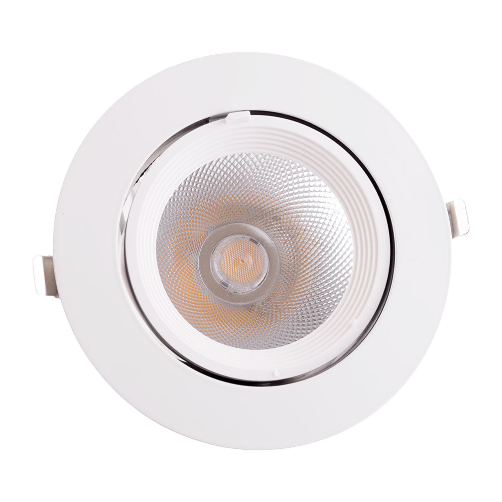 Pack 2 uds · Downlight LED redondo orientable 35W 5.250 lm – Blanco cálido 2700K