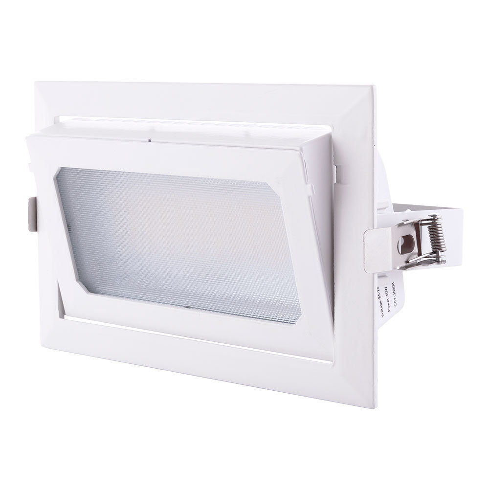 Pack 2 uds · Downlight LED rectangular orientable 50W 8.000 lm – Blanco neutro 4000K