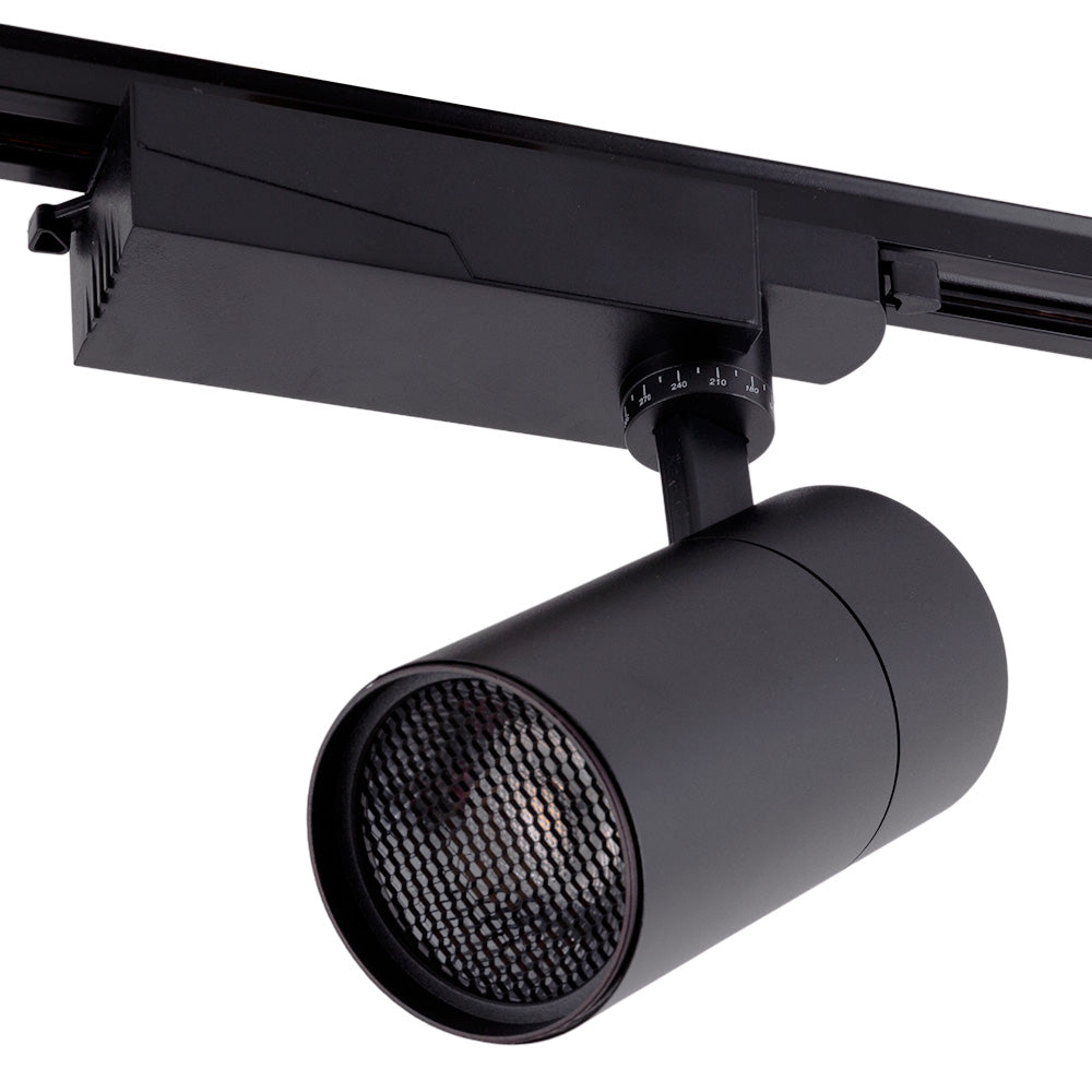 Pack 3 uds · Foco de carril monofásico LED 30W CRI 90 antideslumbrante – Blanco neutro 4200K