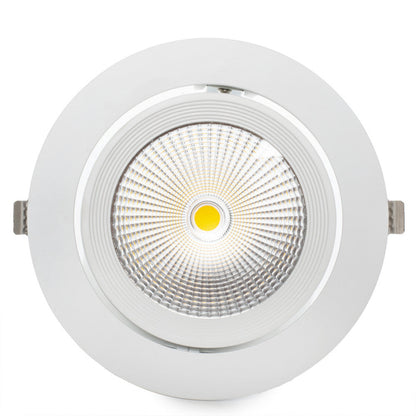 Pack 2 uds · Downlight LED orientable 30W 3.000 lm UGR17 – Blanco cálido 2700K