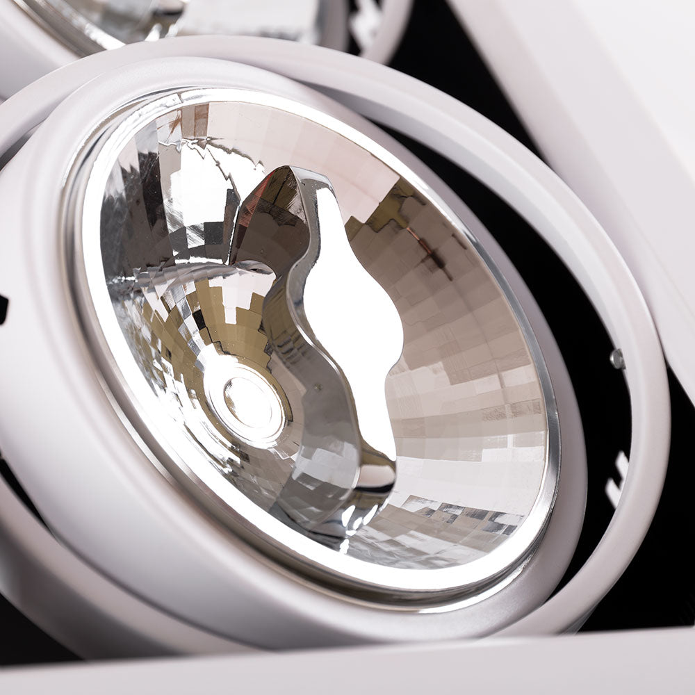 Pack 2 uds · Downlight cardán LED doble 24W orientable CRI 90 – Blanco neutro 4200K