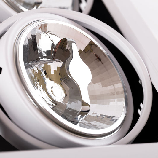Pack 2 uds · Downlight cardán LED doble 24W orientable CRI 90 – Blanco neutro 4200K