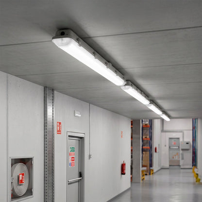 Pantalla estanca LED enlazable 40W IP65 CCT con kit de emergencia