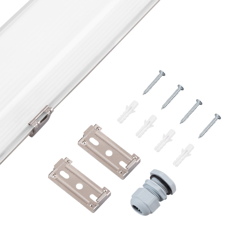 Pantalla estanca LED enlazable 40W IP65 CCT con kit de emergencia