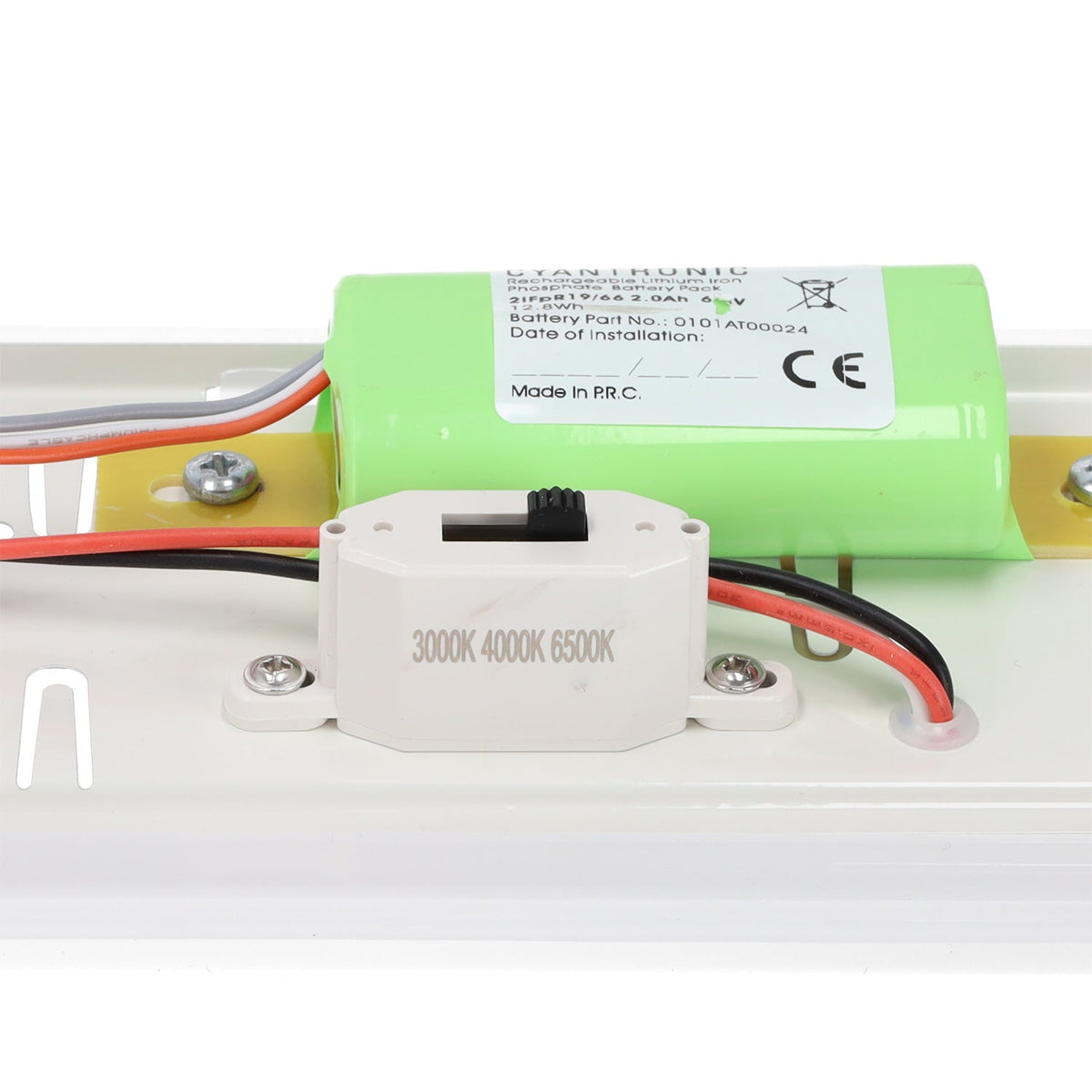 Pantalla estanca LED enlazable 40W IP65 CCT con kit de emergencia