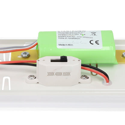 Pantalla estanca LED enlazable 40W IP65 CCT con kit de emergencia