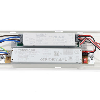 Pantalla estanca LED enlazable 40W IP65 CCT con kit de emergencia