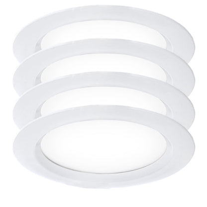 Pack 4 downlights LED 24W IP65 para baño y cocina 6000K