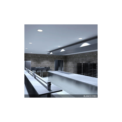 Pack 4 downlights LED 24W IP65 para baño y cocina 6000K